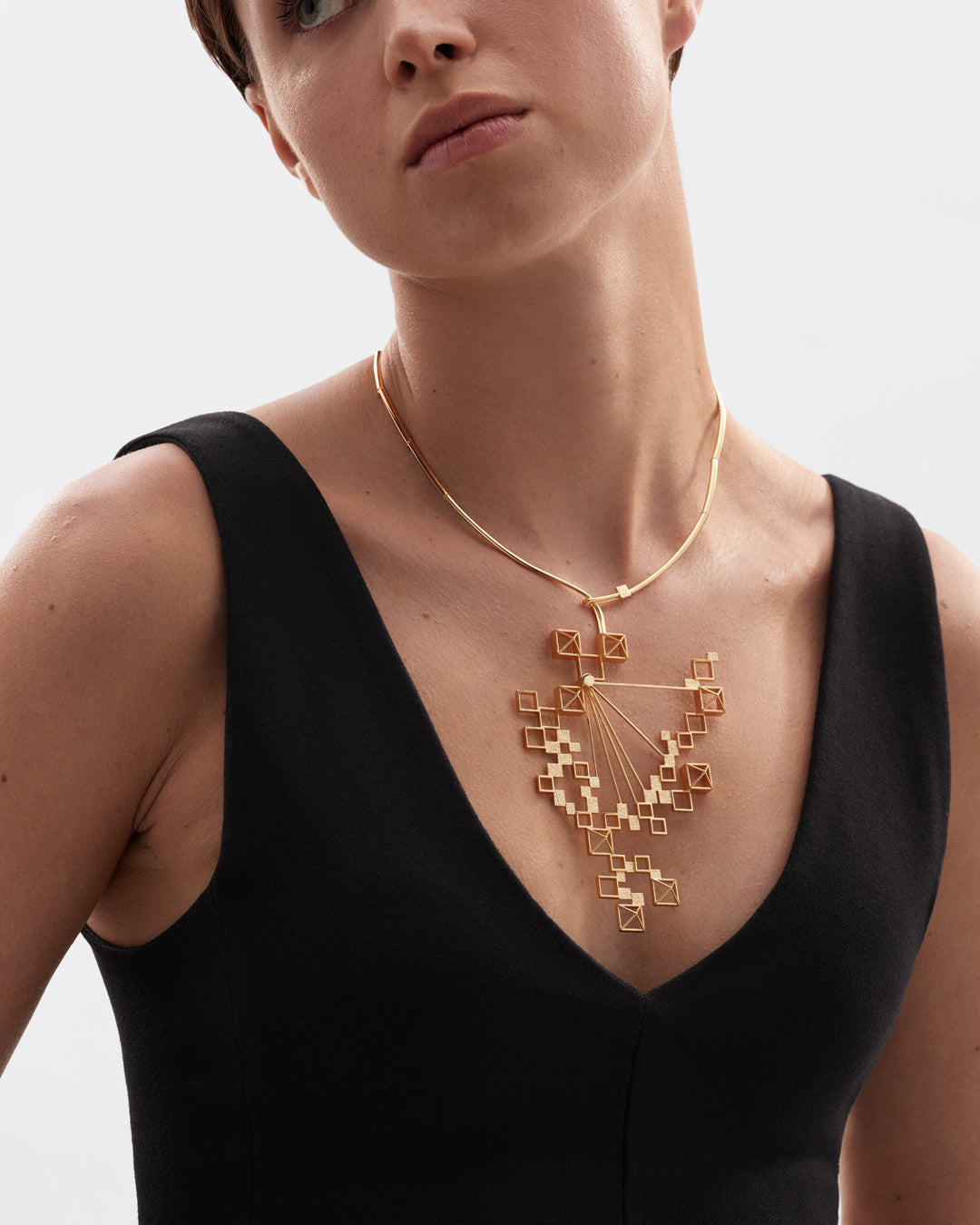 Himmeli necklace large gold