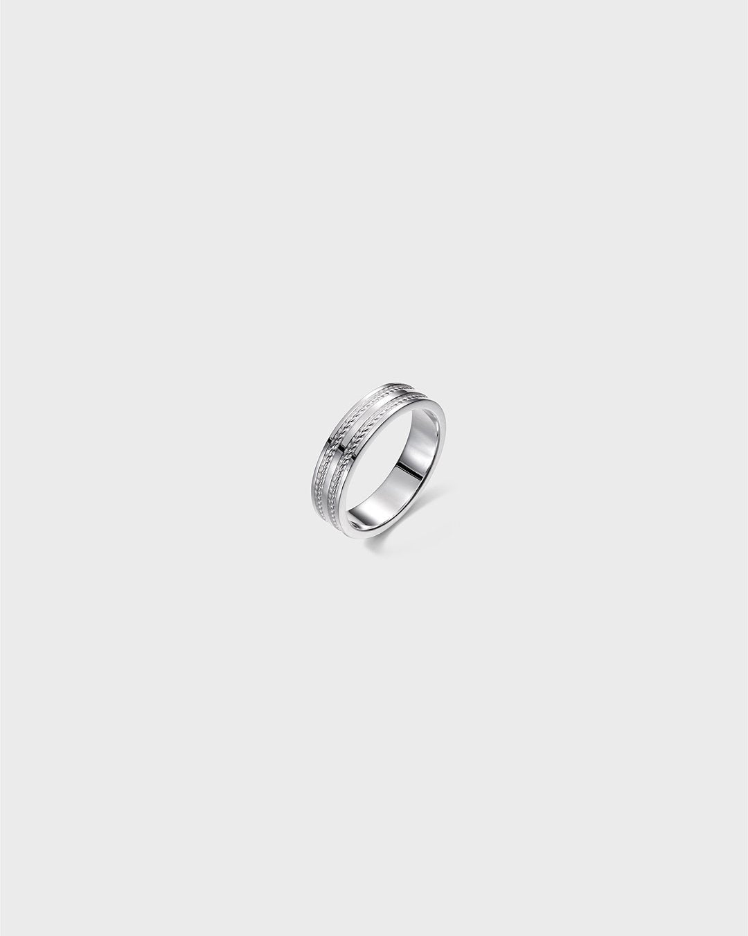Heritage Ring Wide white gold