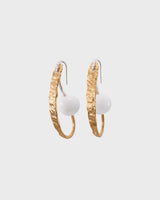 Itu earrings big silver gold-plated