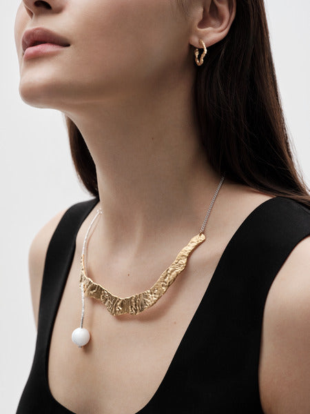 Itu necklace silver gold-plated