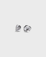 Summer night rose single earring small silver
