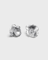 Summer Night Rose Earrings silver