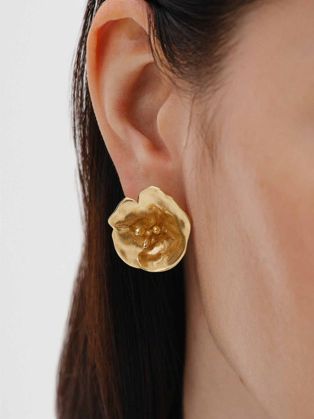 Summer Night Rose Earrings bronze