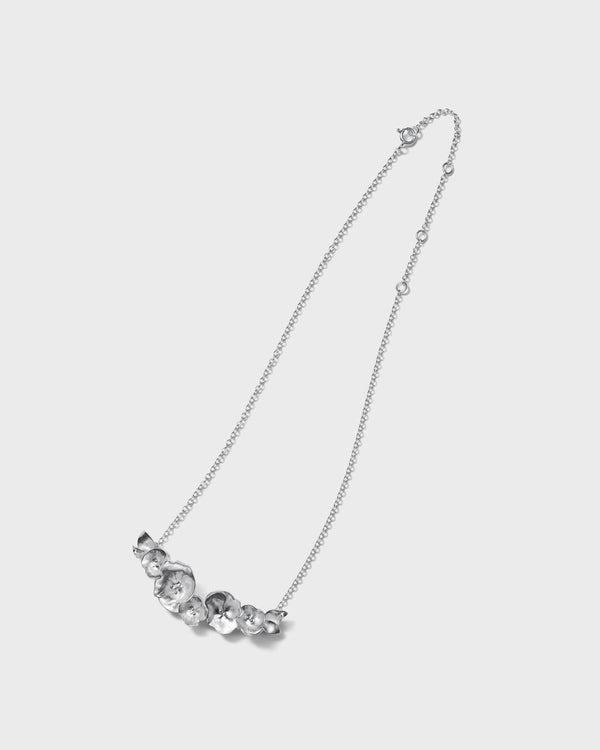 Summer Night Rose Necklace silver
