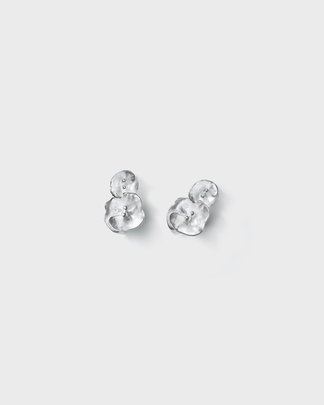 Summer Night Rose two-part earrings silver