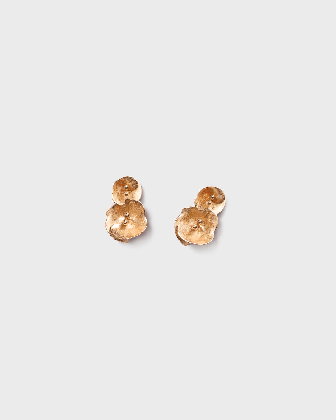 Summer Night Rose two-part earrings bronze