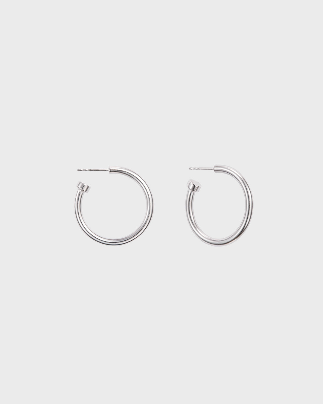 Kalevala hoop earrings silver