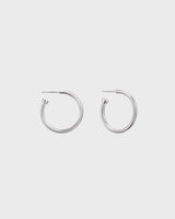 Kalevala hoop earrings silver