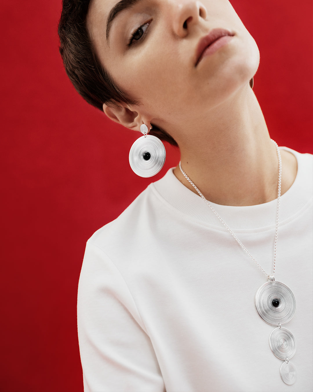 Kosmos Pendant bronze onyx