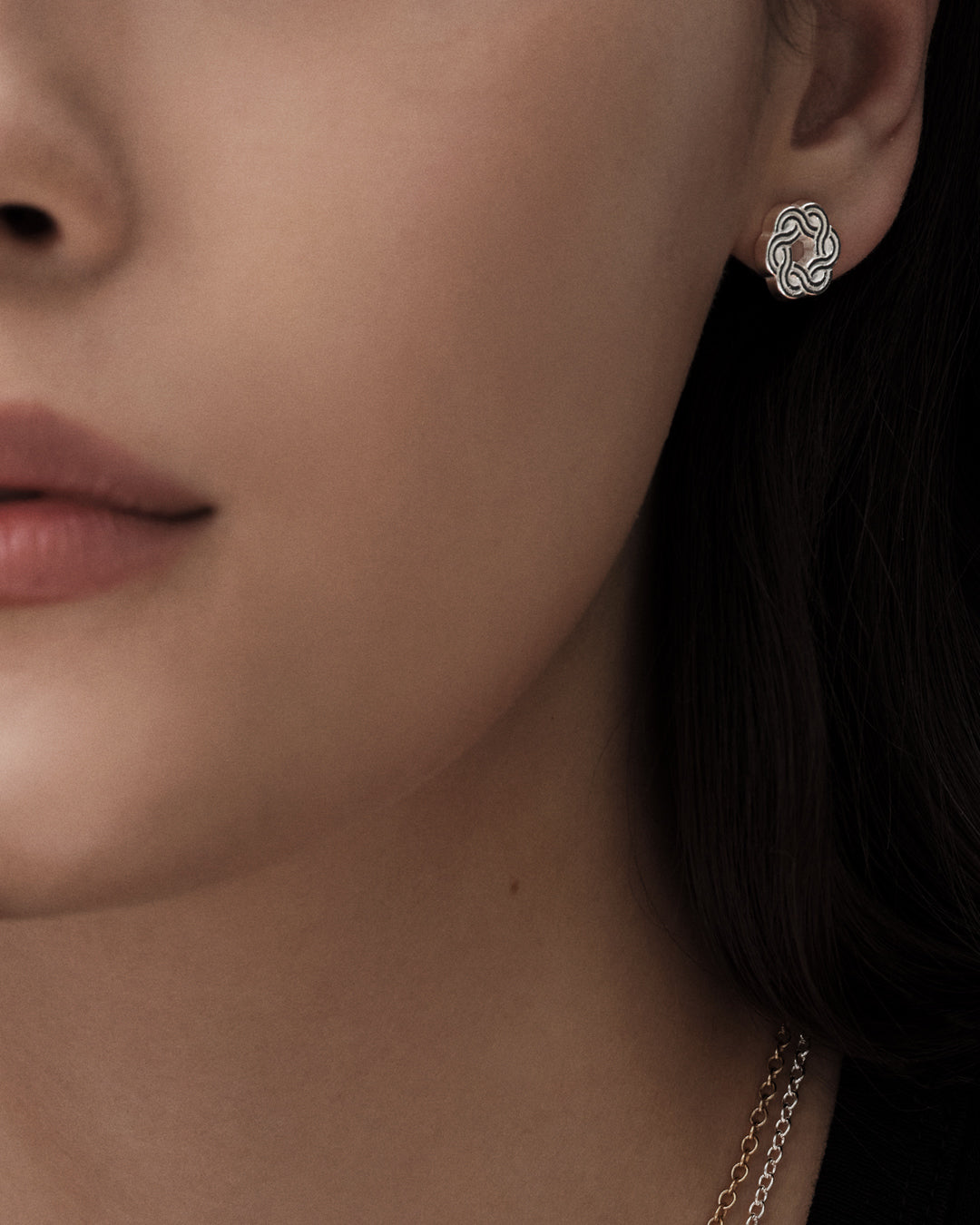 Maiden of the North Miniature Earrings Bronze