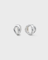 Männyt earrings hoop silver