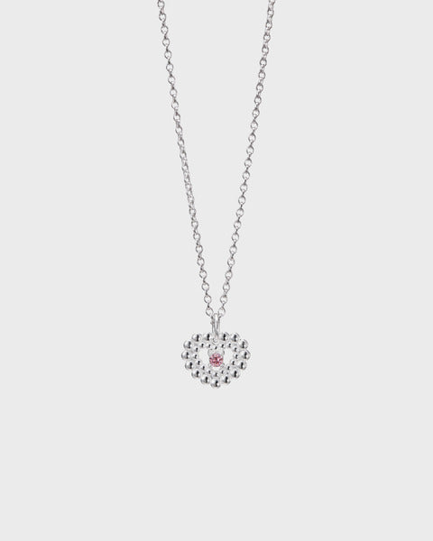 Pink Ribbon 2025 Circle of light silver pendant