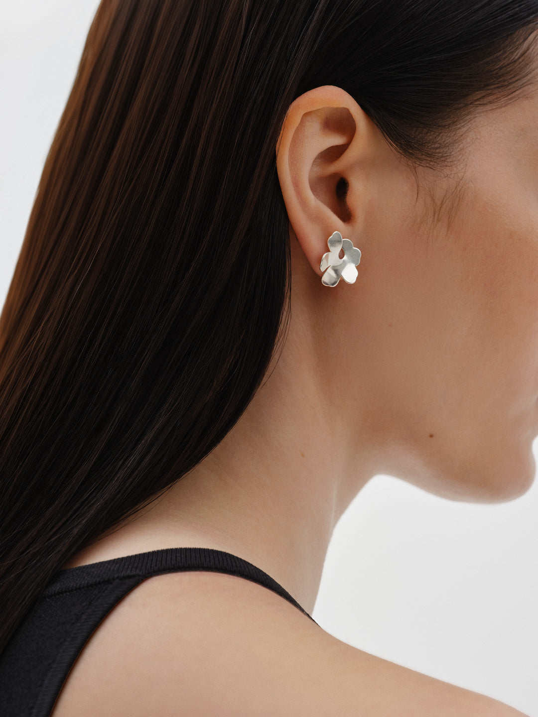 Unikko Earrings Miniature Silver