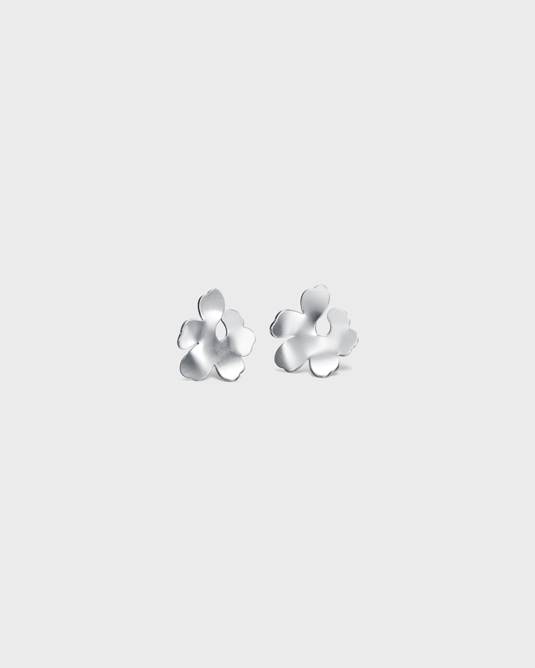 Unikko Earrings Miniature Silver