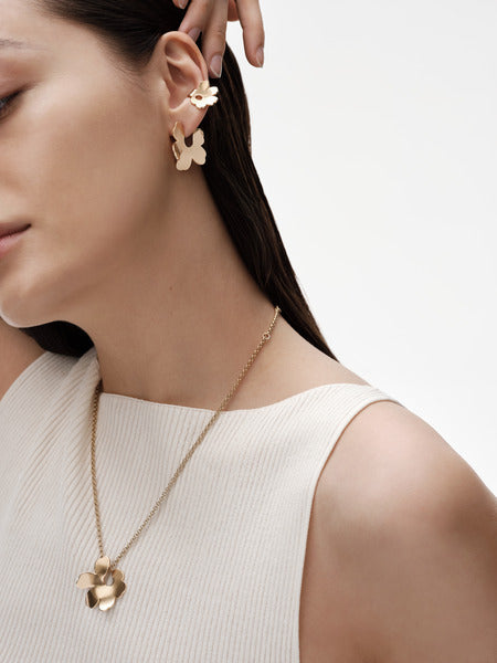 Unikko Earrings Small Bronze