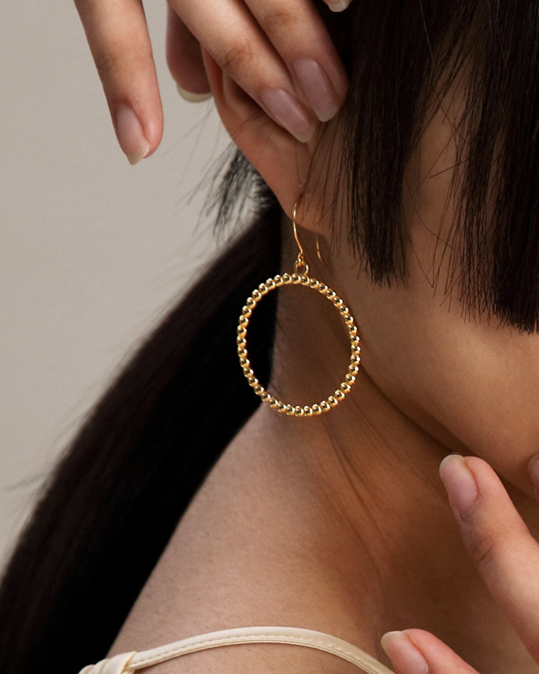 Circle of Light Earrings bronze