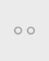 Valoisa stud earrings large silver