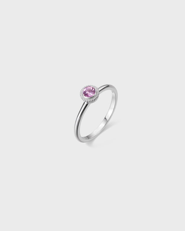 Beloved ring sapphire 4,0mm white gold