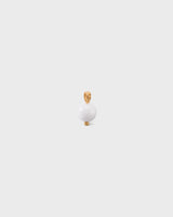 Itu charm glass bead silver gold-plated