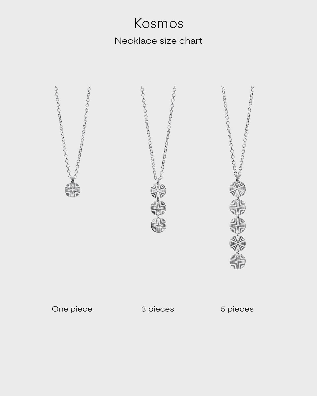 Komos Necklace 1 Part Silver | Kalevala