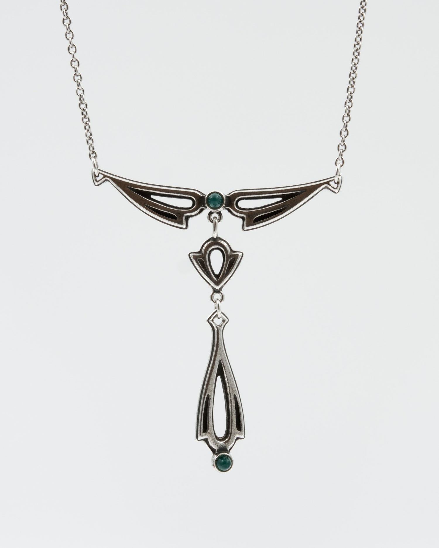 Kept Illusion pendant large 45 cm silver agate