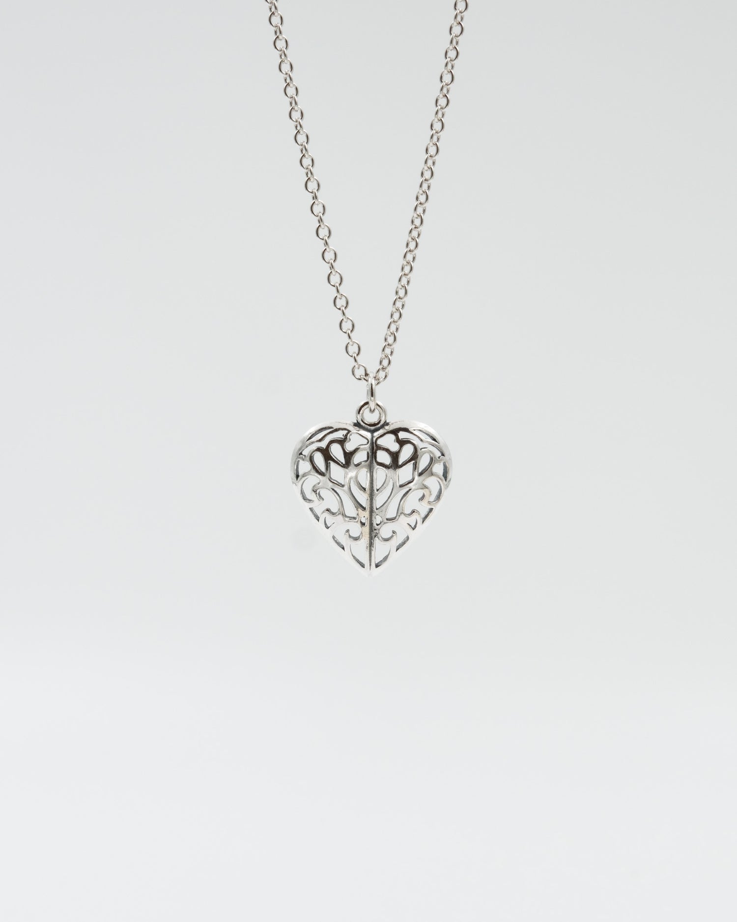 Kept Onnensydän pendant 45 cm silver