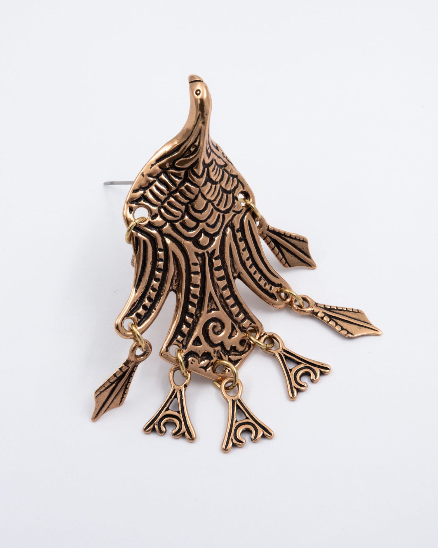 Kept Uhtuan sotka buckle pendant 85 cm bronze