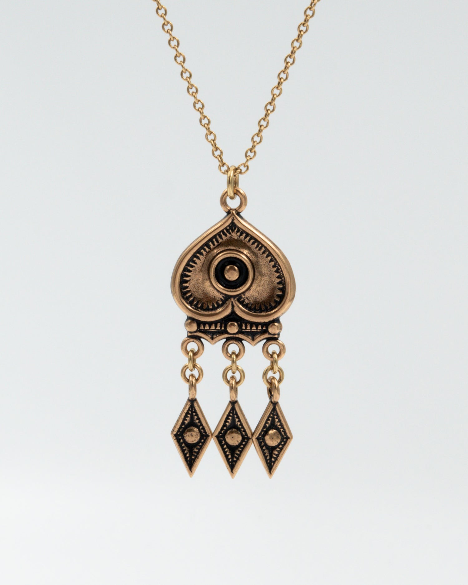 Kept Herttalehti pendant 60 cm bronze