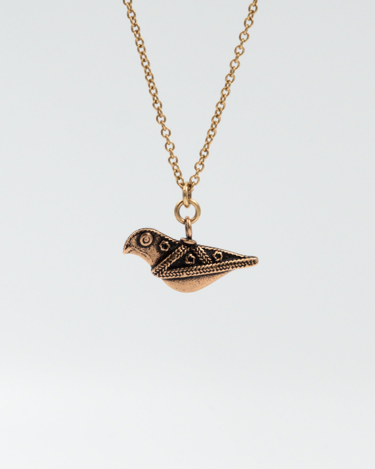 Kept Hattula's bird pendant 60 cm bronze