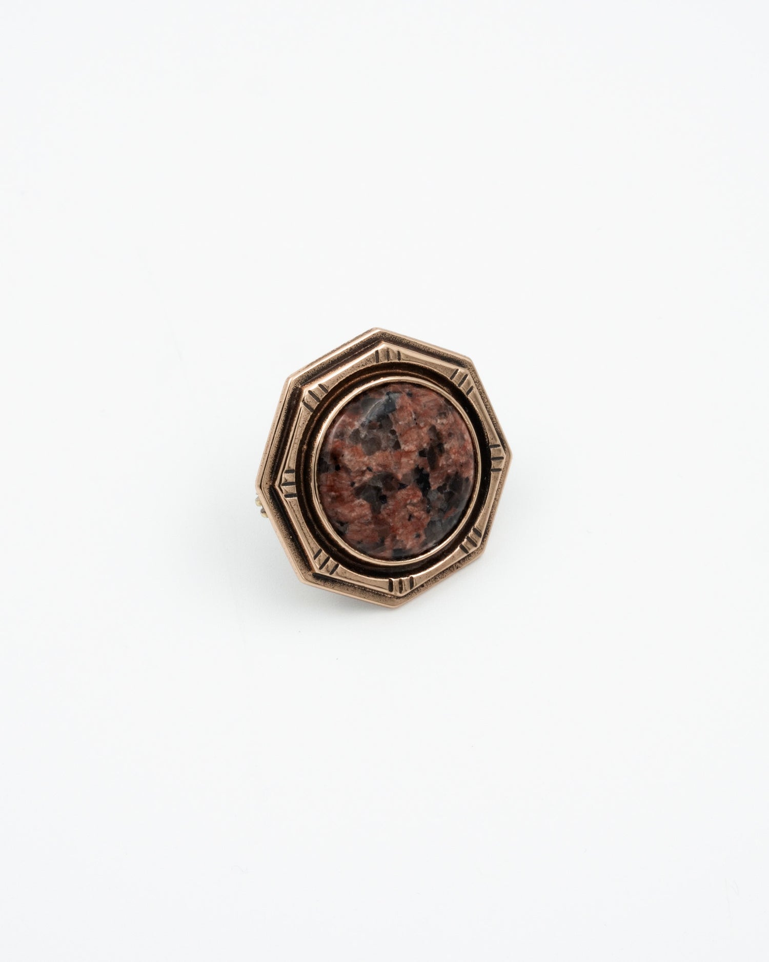 Kept Viapori 250 years buckle pendant bronze red granite