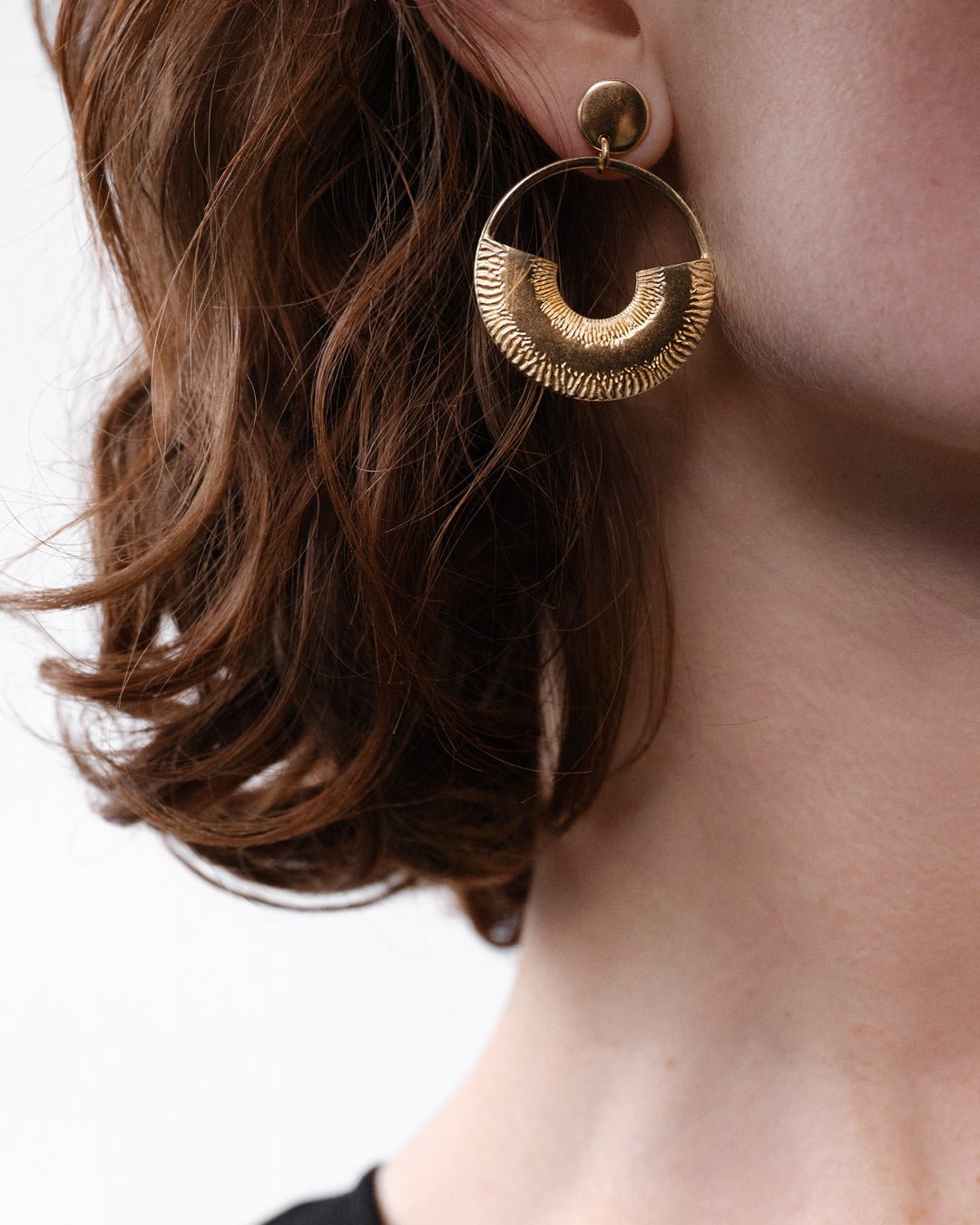 Arcs Earrings bronze