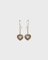 Eura Heart Earrings bronze