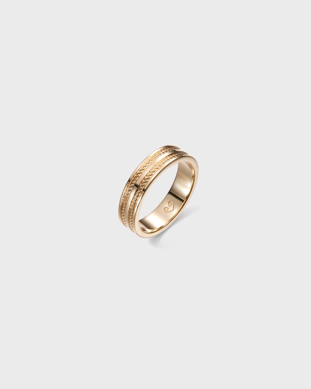 Heritage Ring Wide gold