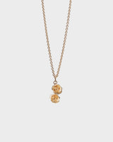 Summer Night Rose miniature pendant gold