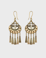 Moon Goddess Earrings bronze