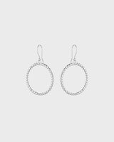 Circle of Light Earrings silver