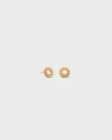 Circle of Light Stud Earrings bronze