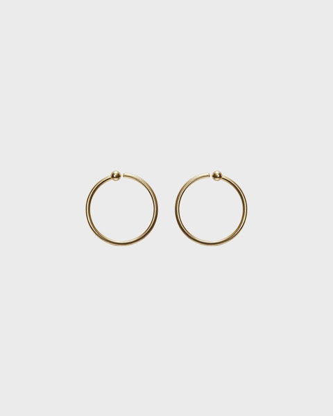 Amulet Hoop Earrings bronze
