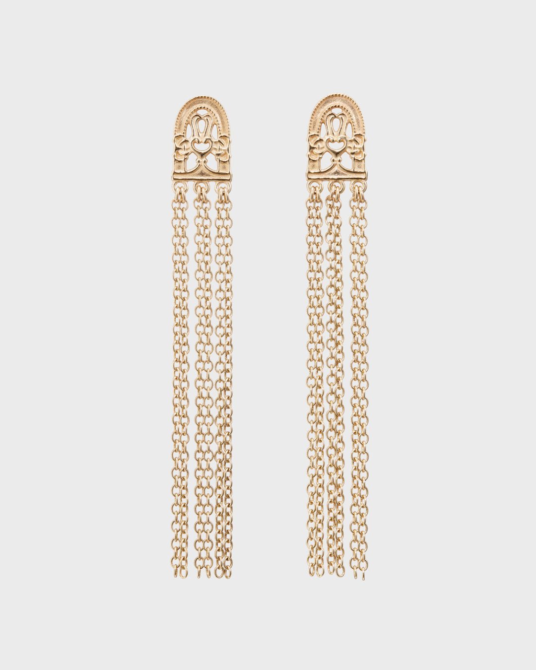 Paradise earrings bronze half pair right