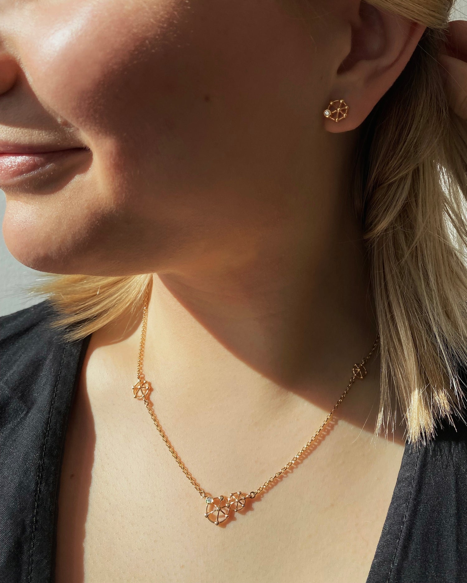 Poks Earrings Gold 2x0,03