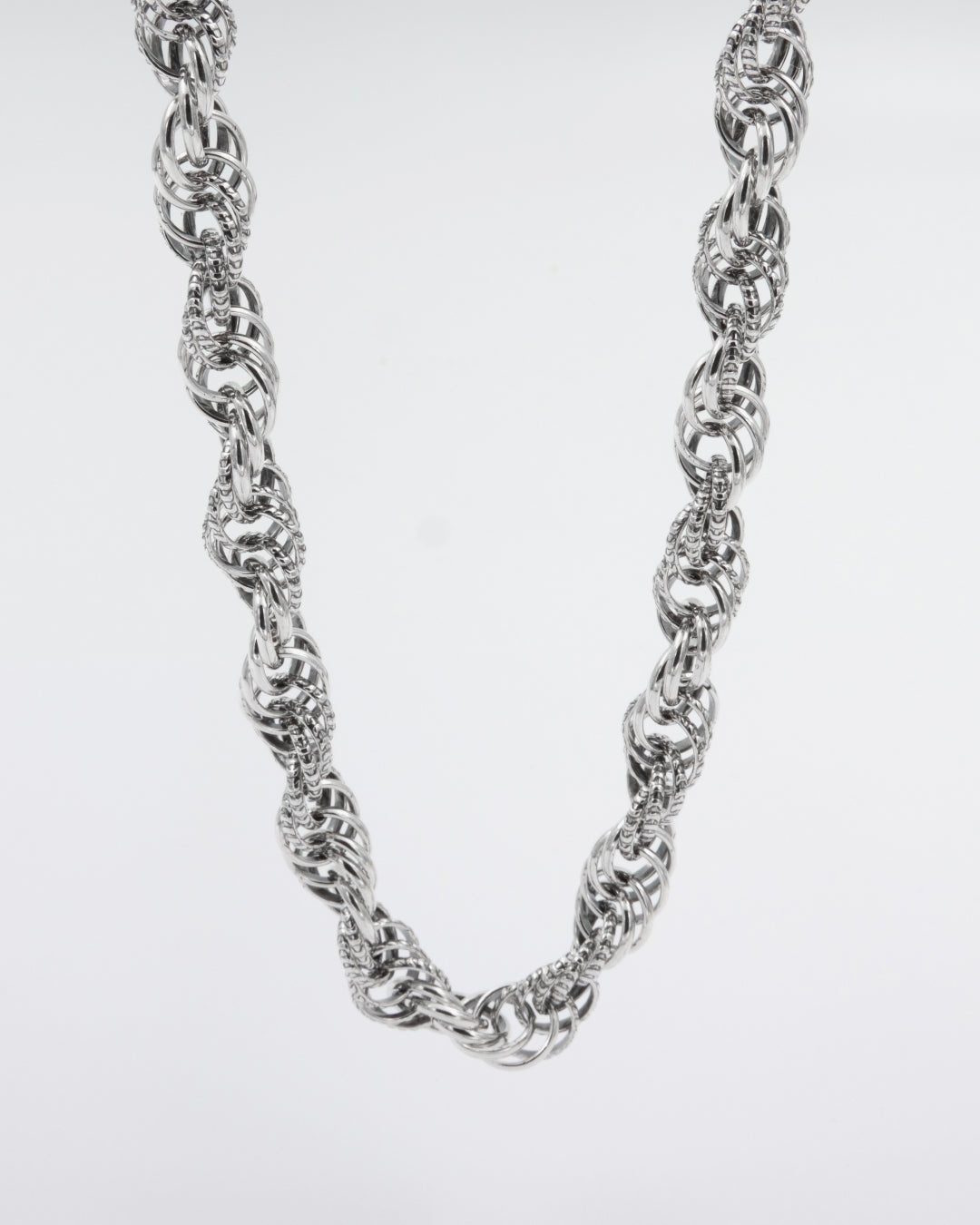 Pidetty Setukaisten kääty paksu 42 cm hopea