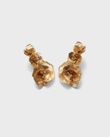 Summer night rose single earring large bronze right